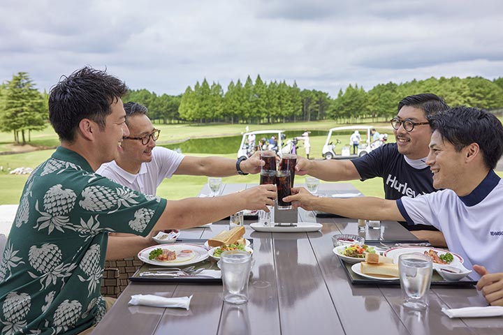 コースビューで朝食